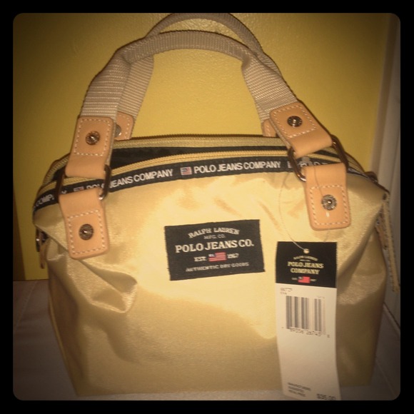 Ralph Lauren mini duffle handbag waterproof canvas