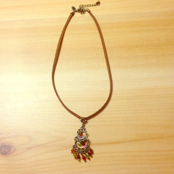 Chandelier necklace and earring set