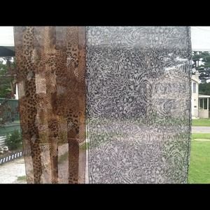 Animal print scarves .