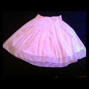 WHITE COTTON SKIRT