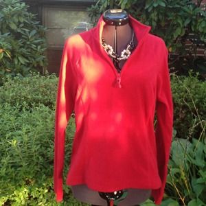 🌹Old Navy Red 1/2 zipper fleece🌹