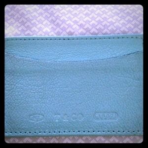 Tiffany blue card case