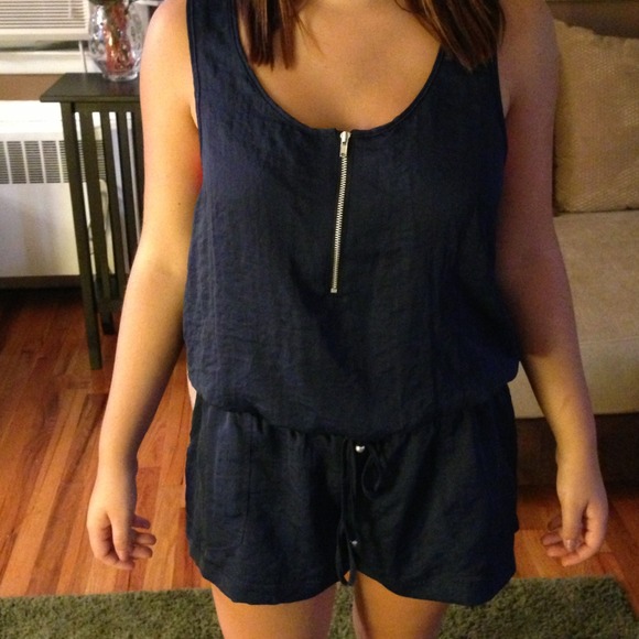 navy blue romper