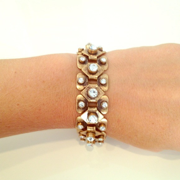 Gold and diamond Banana Republic bracelet
