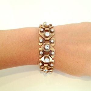 Gold and diamond Banana Republic bracelet