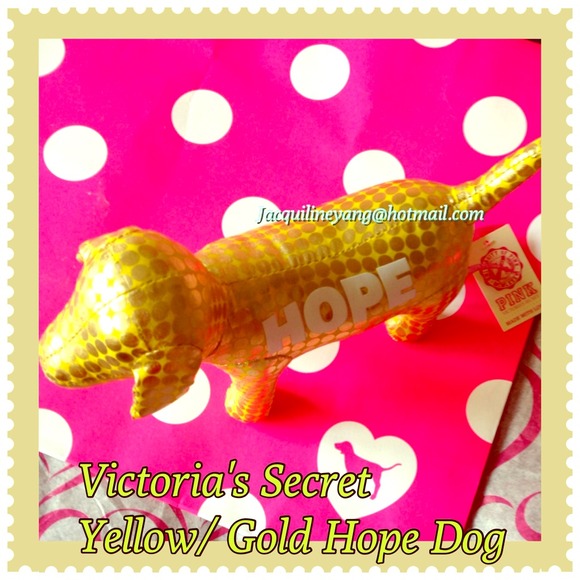 Victoria's Secret Yellow/Gold Hope Mini Dog