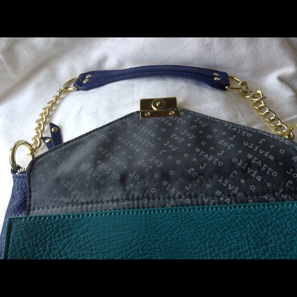 🎉Host pick🎉 olivia + joy teal and blue chain bag - Picture 3 of 5