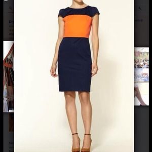 French Connection Colorblock Carlotta Sateen Dress