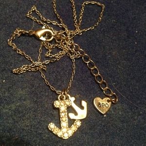 Silver Anchor Necklace