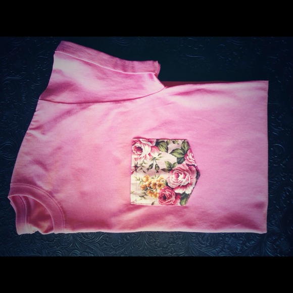 Floral Pocket Pink Shirt!