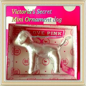 Victoria's Secret Silver Ornament Dog