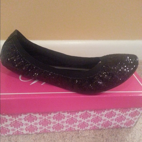Ballet flats-glittered