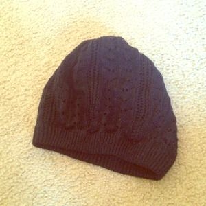 Black knitted beanie