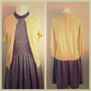 Marigold yellow cardigan.  Gently worn