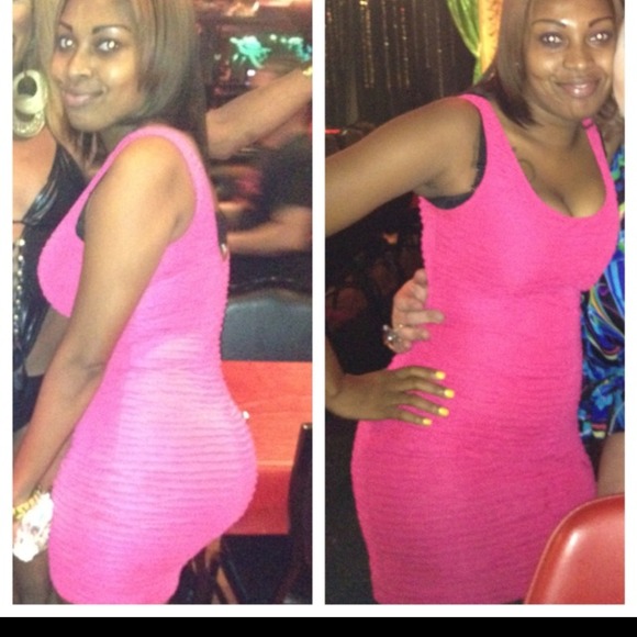 Hot Pink Bodycon Dress..