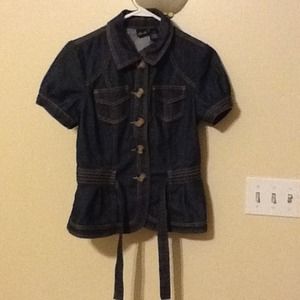 Women's willi smith sz small jean shirt