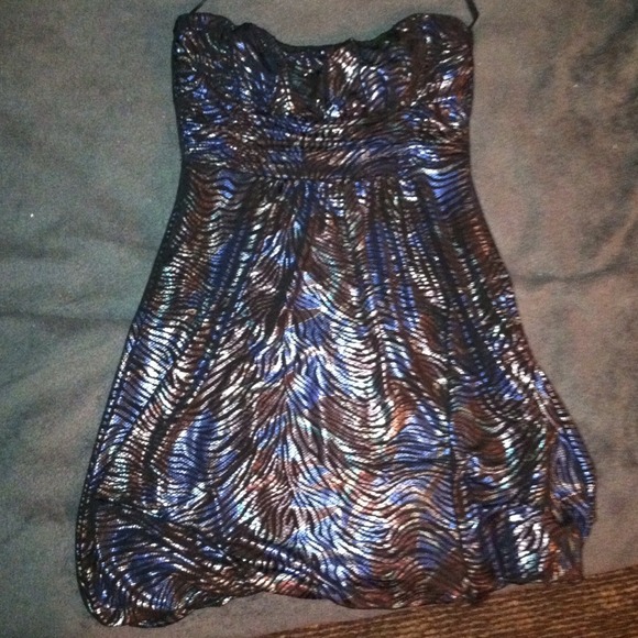 Strapless going out dress