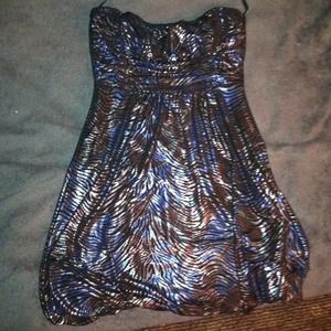 Strapless going out dress