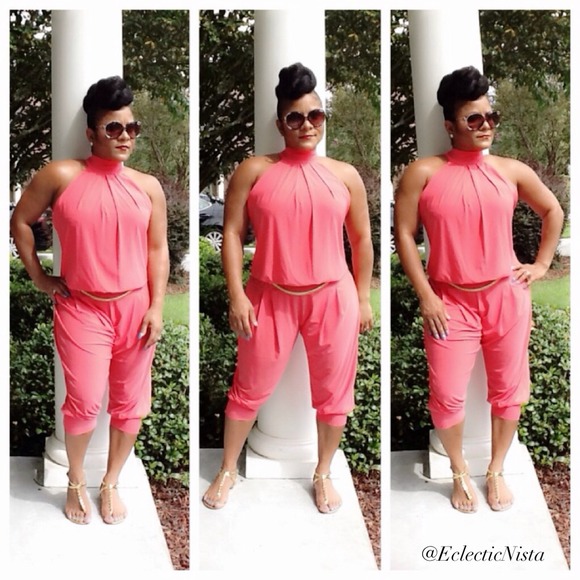 ❌SOLD❌Harem Halter Jumpsuit