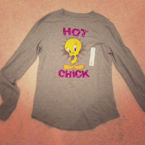 Grey tweety bird long sleeve thermal - Picture 1 of 1