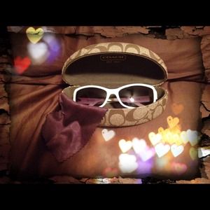 COACH sunglasses white chelsea (s426)