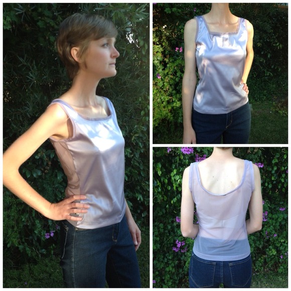 SOLD - Designer Silk Tank