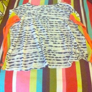 Blue and White striped shirt