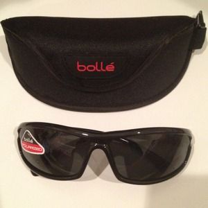 NEW Sporty Men's Bolle Black Sunglasses with Case