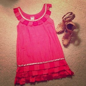 Anthropologie Yoana Baraschi Pink Dress