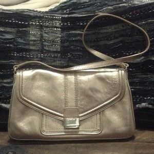 Calvin Klein gold clutch