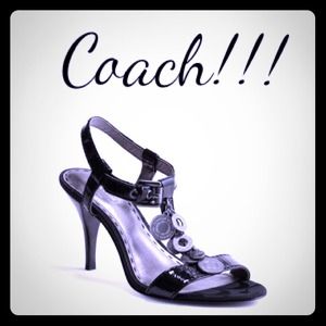🆕 Coach "Lucille" Logo Heels