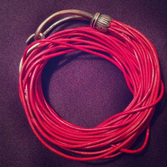 Authentic Chan Luu Leather Double Cuff with Clasp