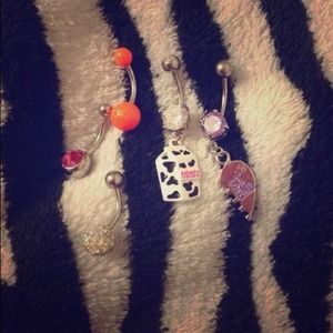 🎉BUNDLE🎉 Belly button rings, sweater, earrings