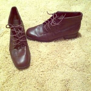 Chocolate brown ankle boots
