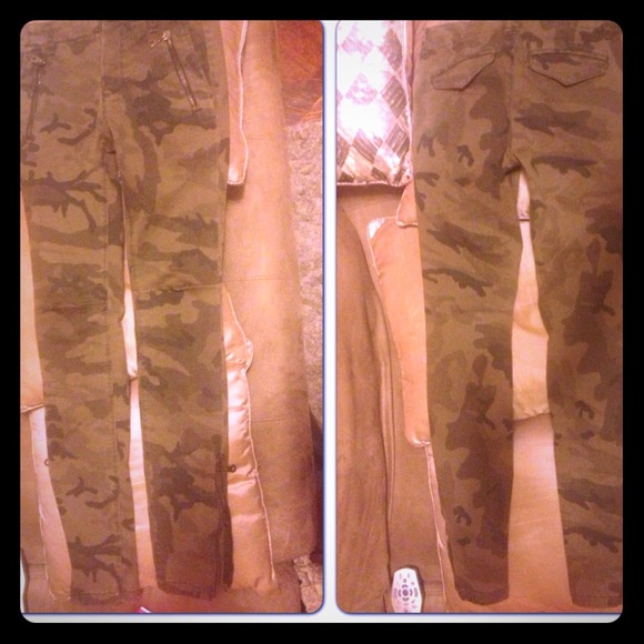 Zara Skinny Army Fatigue Pants Never Worn
