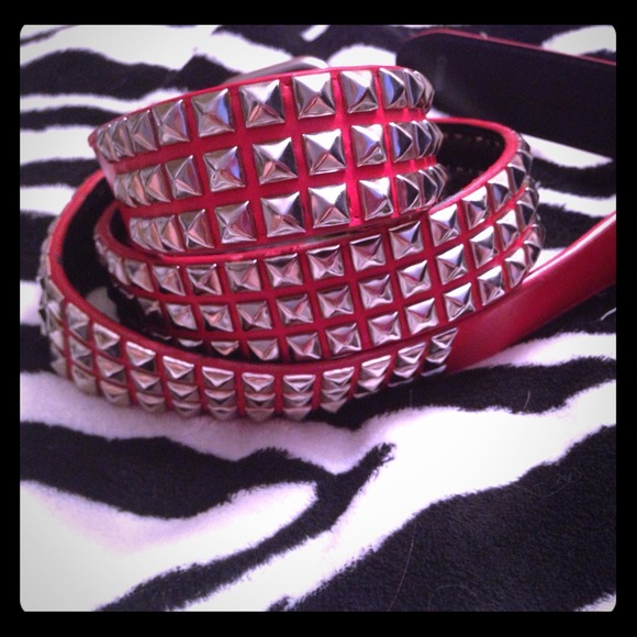 ⚠️Red Studded Belt⚠️