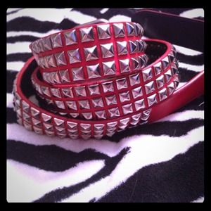 ⚠️Red Studded Belt⚠️