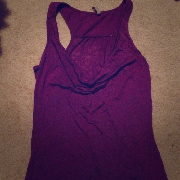 A purple mesh tank top. - Picture 1 of 2
