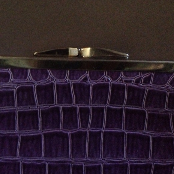 Snake Print Wallet in Purple - Picture 2 of 4