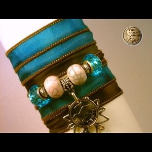 Silk Wrap Bracelet, Yoga Bracelet