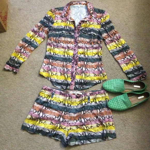 Rachel Roy shirt and shorts (can buy as separates)