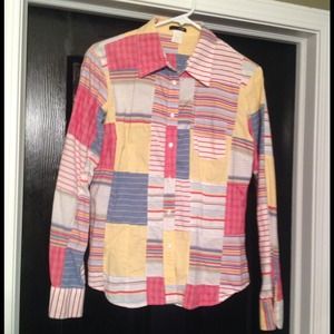 ❤️TRADED❤️ Adorable patch work Oxford