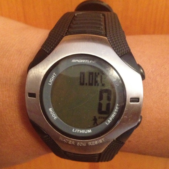 Sold!!!!Sportsline water resistant runner's watch