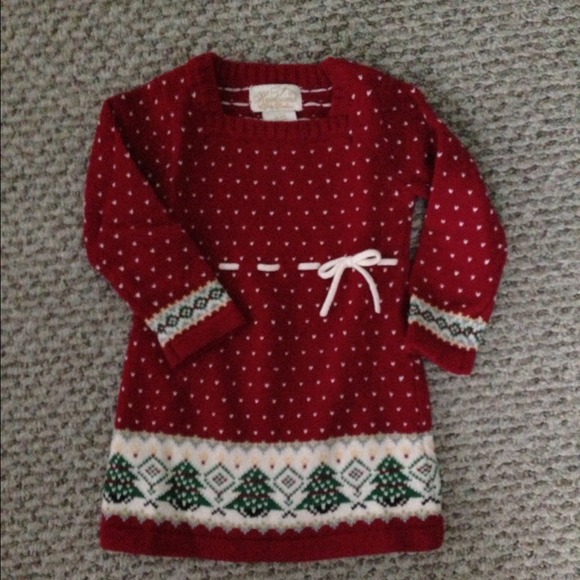 ⭕Sold⭕Beautiful Christmas tree sweater dress - Picture 1 of 1