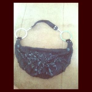 Black sparkly bag