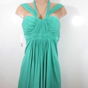 " Traded "BCBG Max Azria emerald green party dress