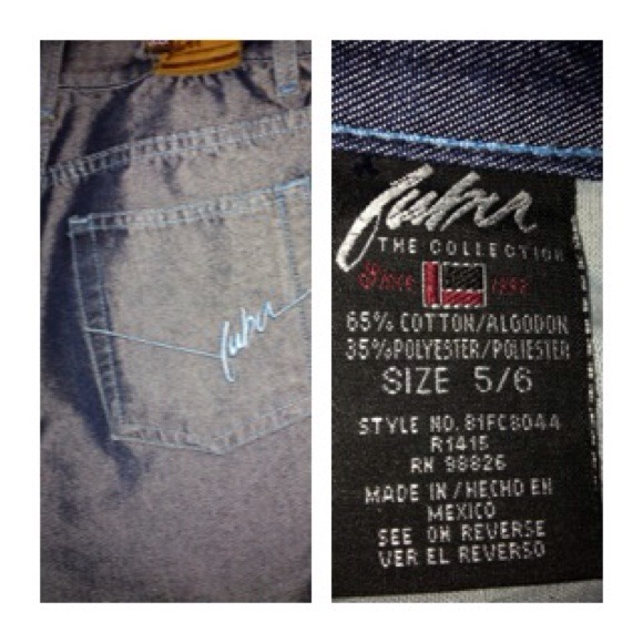 I) FUBU Jeans Women’s Size 5/6 (Waist 28”) – Classic Straight-Leg Denim