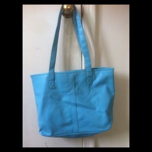 Blue tote bag