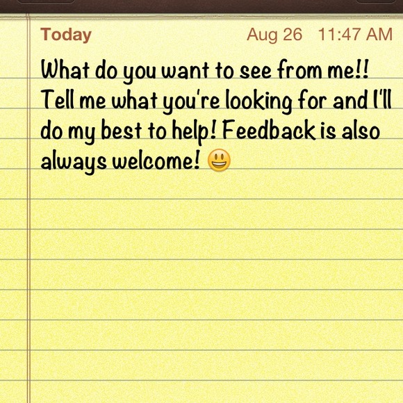 Tell me what ya want!