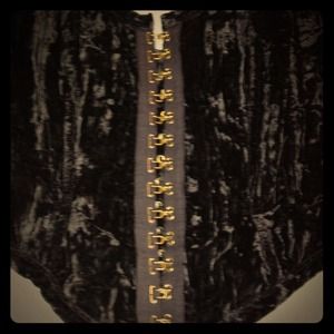 Vintage Betsey Johnson crushed velvet bustier M
